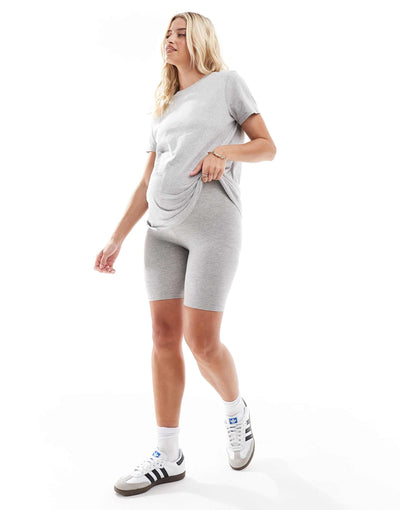 Maternity ultimate t-shirt with crew neck in cotton blend