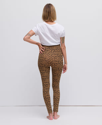COTTON LEOPARD PREGNANCY LEGGINGS